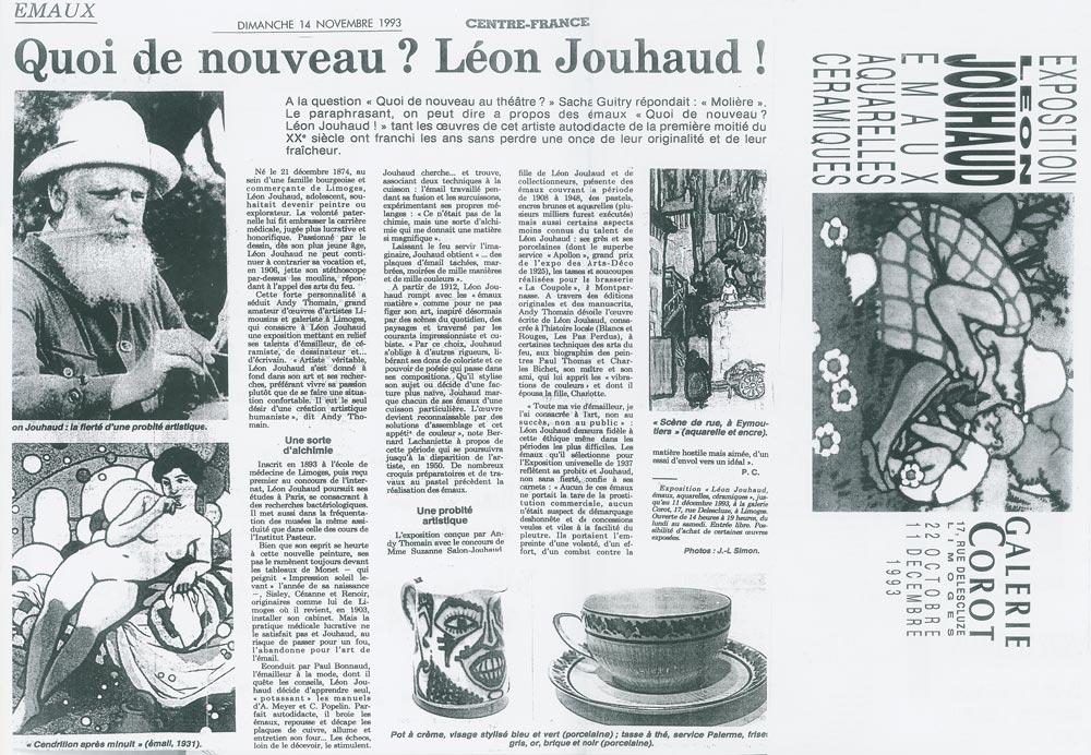 1993 11 14 press centre france l jouhaud expo d andy thomain art p colmar